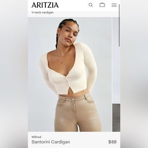 Aritzia Wilfred Santorini Cardigan